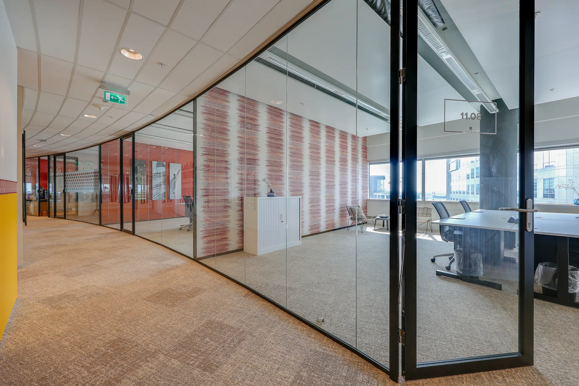 Elevated workspace at Tribes Amsterdam Arena